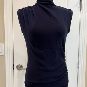 Elegant Blue Knit Women's Top